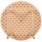 Flash Furniture Round 33 W, 33 L, 23.75 H, Plastic, Steel, Brown YU-YCX-007-2-ROUND-TBL-NAT-GG - alternate 6